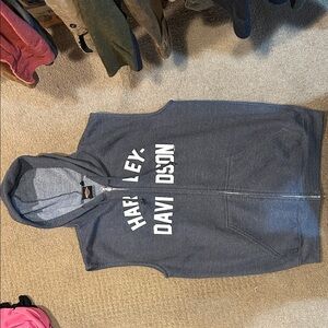 Harley-Davidson OBX NC Charcoal Sleeveless Hoodie